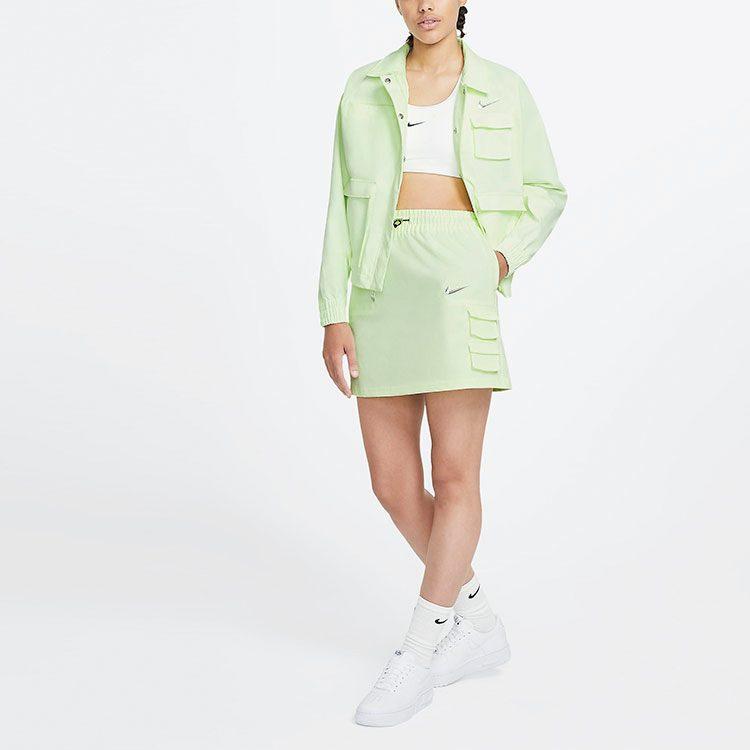 Nike Повседневные короткие юбки женские светло-желто-зеленые CZ8908-701