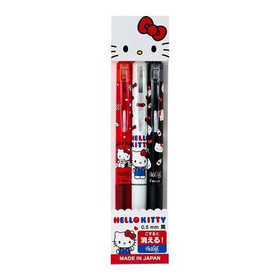 Sanrio Hello Kitty FRIXION Шариковая ручка с кнопкой Набор из 3 штук Япония НОВЫЙ
