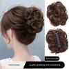 Синтетические волосы, пучок, реалистичный, небрежный, кудрявый парик, бутон цветка, зажим, эластичные женские накладные волосы, высокотемпературный шелк