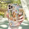 Phone case: 2D flat, suitable for iPhone 18, 17, 16, 15, 14, 13, 12 Pro protective cases, Christmas winter cabin, perfect holiday gift for Christmas a