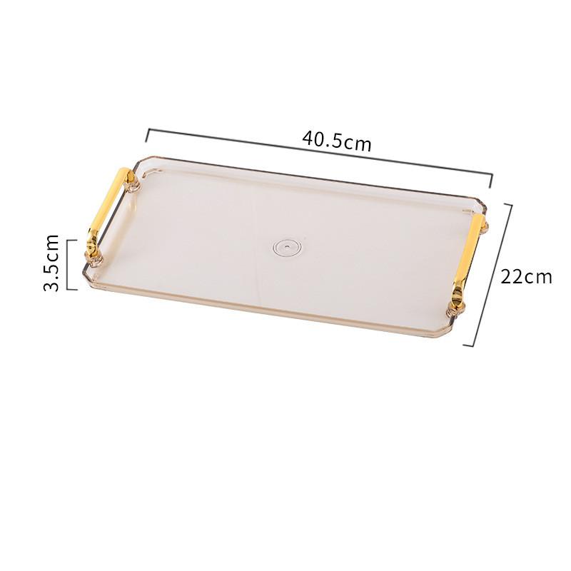 Пластиковый поднос для хранения продуктов Подносы для десерта и чая Тарелки для завтрака Хлебные тарелки Прямоугольные косметические тарелки Кухонные принадлежности