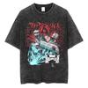 2026 Hot Sale Hip Hop Streetwear Japanese Anime Naruto Print T Shirt Vintage Black T-Shirt Harajuku Cotton Casual Tops Men Women Short Sleeve Tshirt