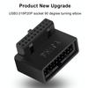 USB 3.0 20/19 Pin Male To Female Inward To Outward 90-Degree Angle Expansion Converter Adapter for Motherboards Computer Main Board Adapter