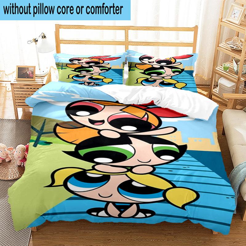 3PCS Power police Adventure 3pcs Bedding,Including 3PCS Duvet Cover And 2pcs Pillowcases Perfect for Christmas,Ideal for Bedroom, Dormitory