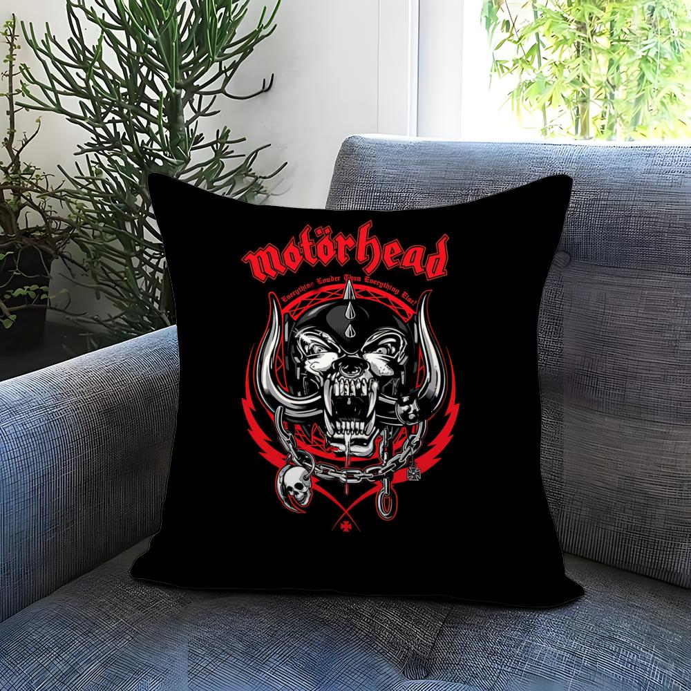 Чехол на подушку Rock Band Motörhead Удобный двусторонний чехол для подушки Идеально подходит для автомобиля, дивана, спальни и многого другого