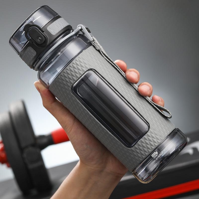 Спортивная чашка для мальчиков и девочек, чайник для фитнеса, портативный уличный пластиковый стакан с защитой от падения для студентов и детей