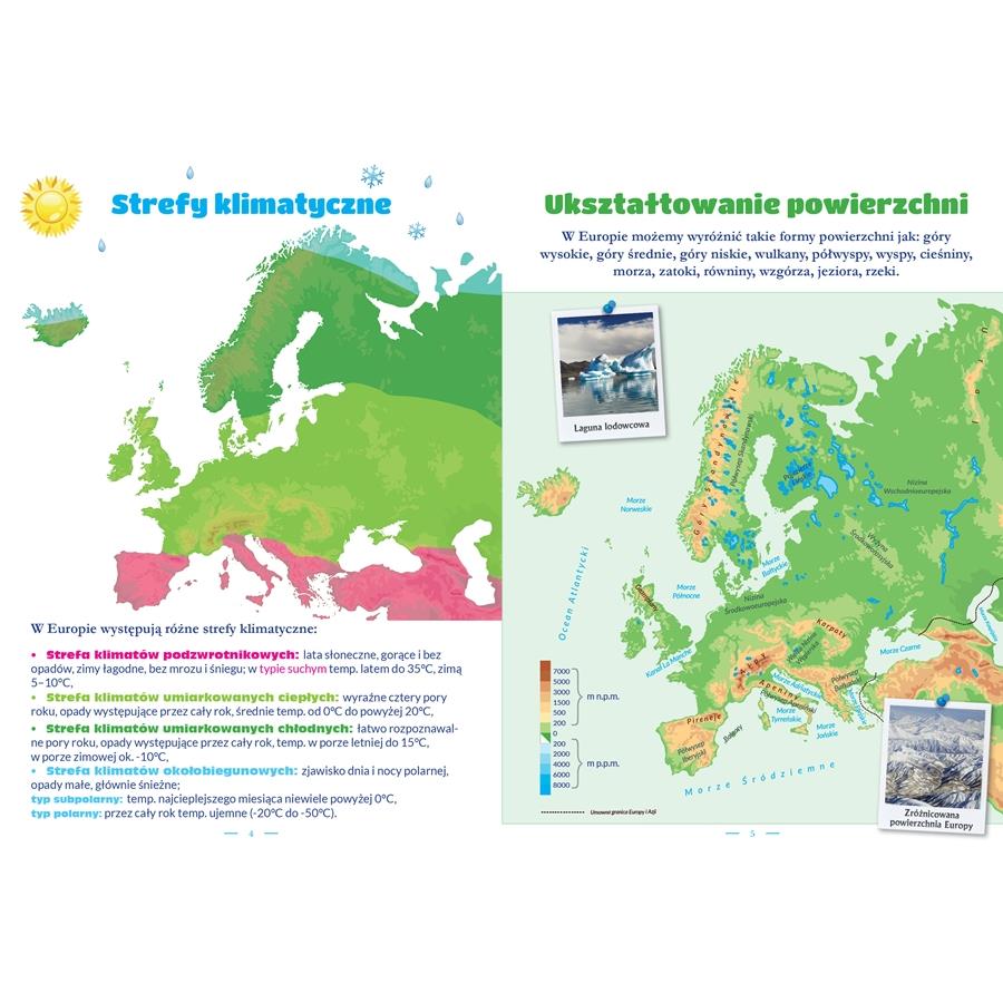 Atlas of Europe For Children Educational Book Maps Countries Continents