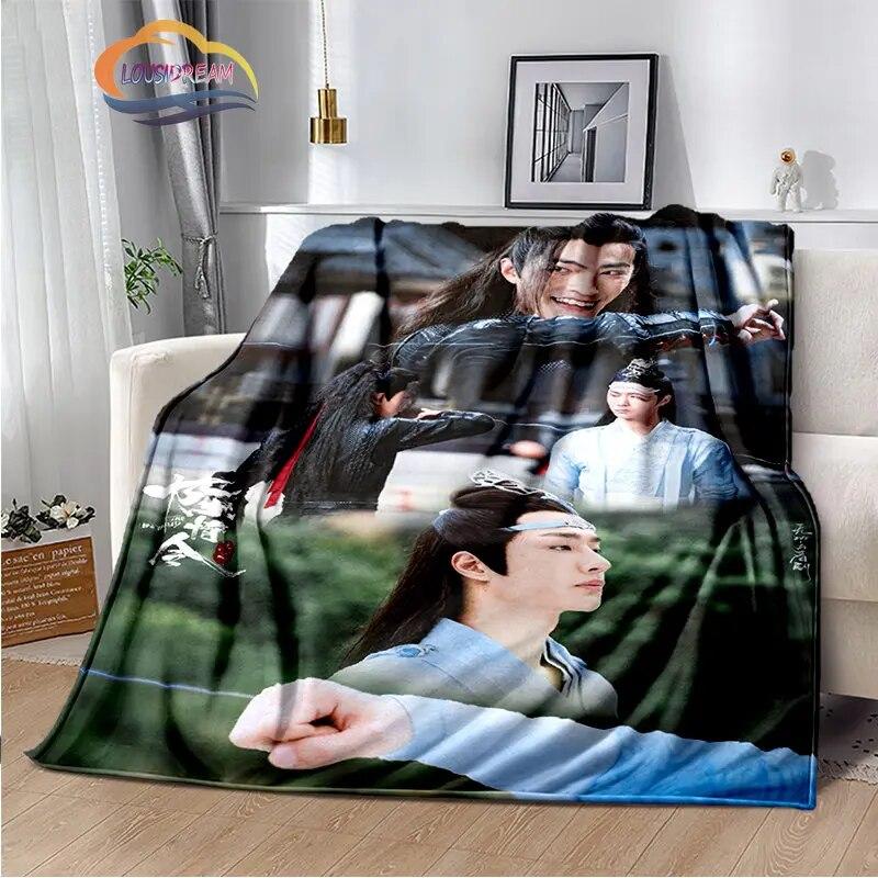 The Untamed Flannel Blankets Popular Tv Weiwuxian Blanket Portable Warm Blanket for Sofa Bed Soft Gifts Girls and Fans