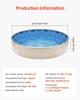 Round Pool Liner 8ft Overlap Style Pool Liner 54in Wall Height