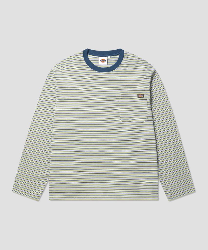 DICKIES Fine Stripe Pocket Long Sleeve Olive