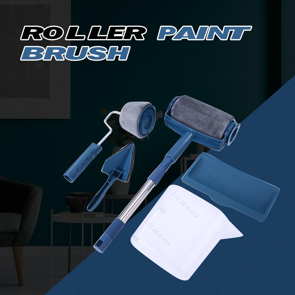 5/6/7pcs Set Paint Brush Roller Corner Brushes Set Household Use Wall Decorative Professional DIY Painting Brush Handle Tool