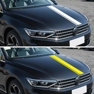 1 шт. Высококачественные наклейки на капот автомобиля, персонализированные полосатые наклейки, наклейки для модификации кузова автомобиля, декоративная защитная пленка
