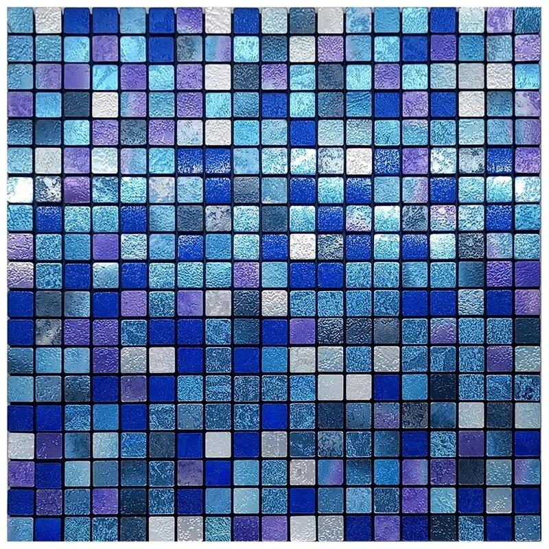 3D европейская гладкая металлическая мозаика настенная наклейка самоклеящаяся плитка кухня ванная комната бар гостиная ТВ фон настенный декор палка