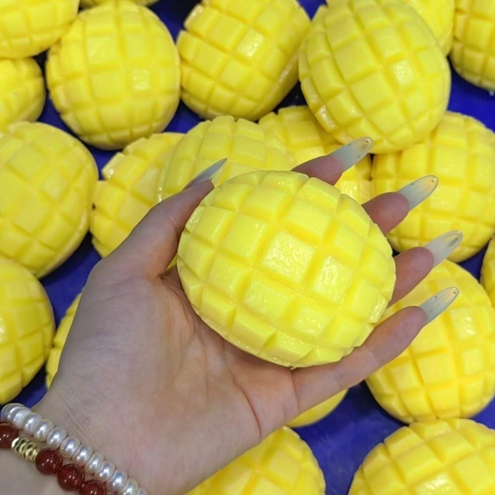 Moldable Crackling Mango Squishy Toy Sound Effects Realistic Fruits Pinch Children's Gifts