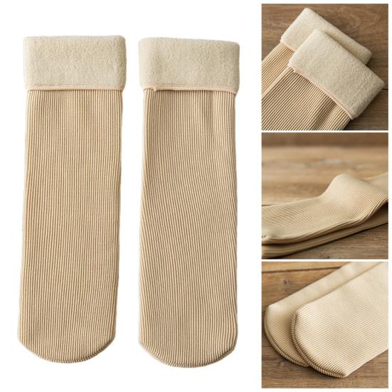 11 пар зимних носков унисекс из толстого плюша средней длины, термоэластичные, нескользящие, однотонные, тонкие носки для катания на лыжах, коньках, кемпинга