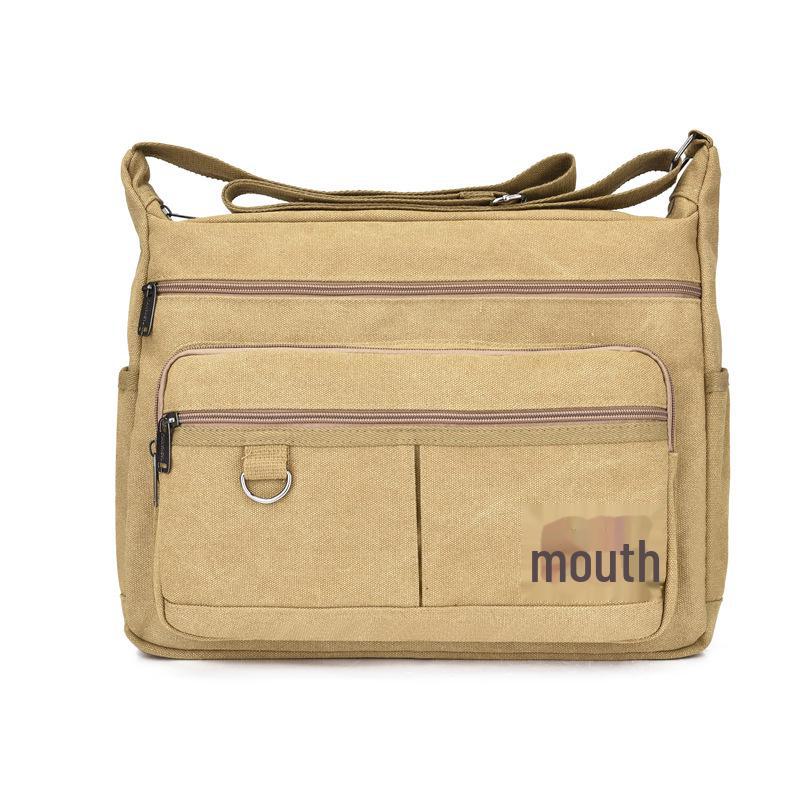 Дышащая износостойкая сумка-мессенджер из парусины — компактная и повседневная