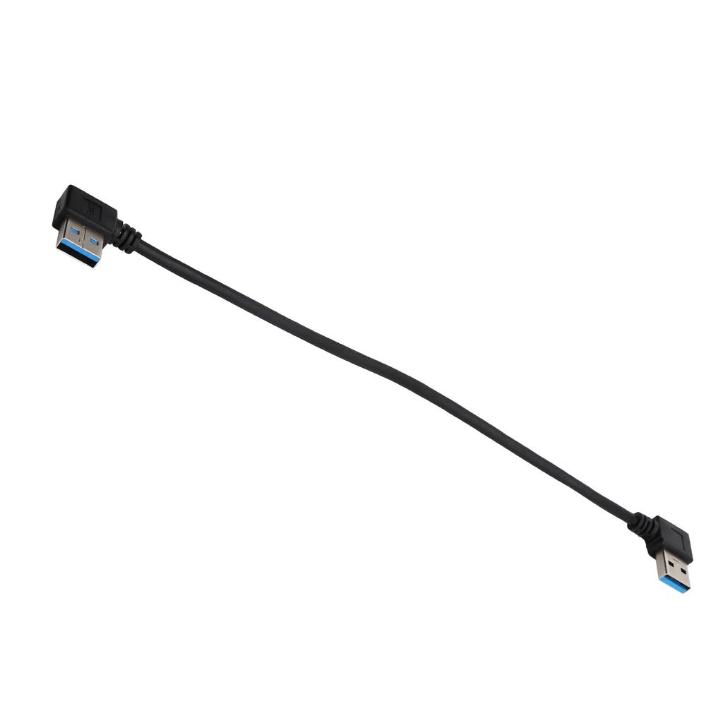 Кабель USB - USB 25 см USB3.0 Угловой 90 градусов Папа - Папа с правым изгибом Шнур для передачи данных