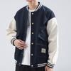 Hansca American Retro Contrasting Denim Jacket Men'S Trendy Brand Loose Large Size Lapel Baseball Jacket Jacket