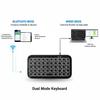 Мини-аккумуляторный тип Type-C Двухрежимный (Bluetooth + Проводной) RGB Подсветка Клавиатура Карманная Портативная 49 Клавиш для Планшетов Смартфонов