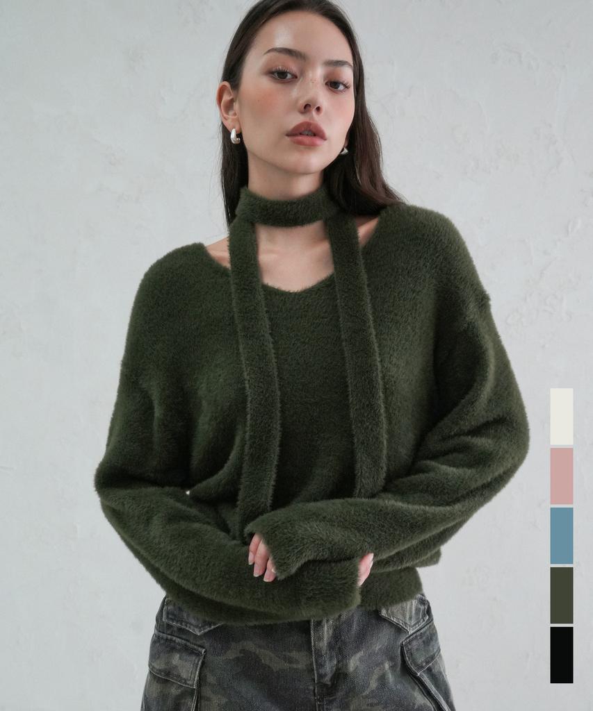 AVANDRESS Lily Muffler Set Knit - 5Col
