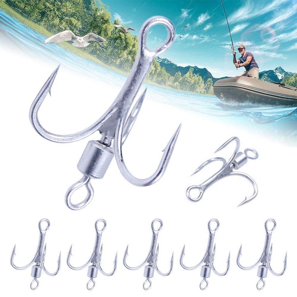HOT Sharp Lure Turn Ring Sequins Carbon Steel Jigging Bait Fishing Hook