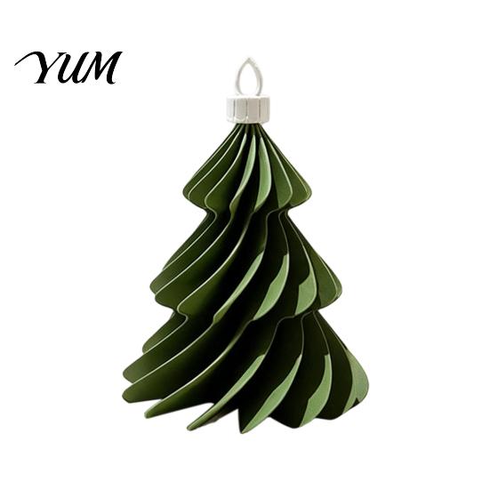Easy Storage Festive Ornaments 3D Printed Christmas Tree Ornament, Honeycomb Origami Hanging Decoration Decorative for Home Holiday Party Decor,