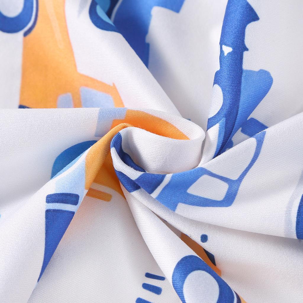 Боди для младенцев и мальчиков с принтом грузовика, повседневный комбинезон с короткими рукавами