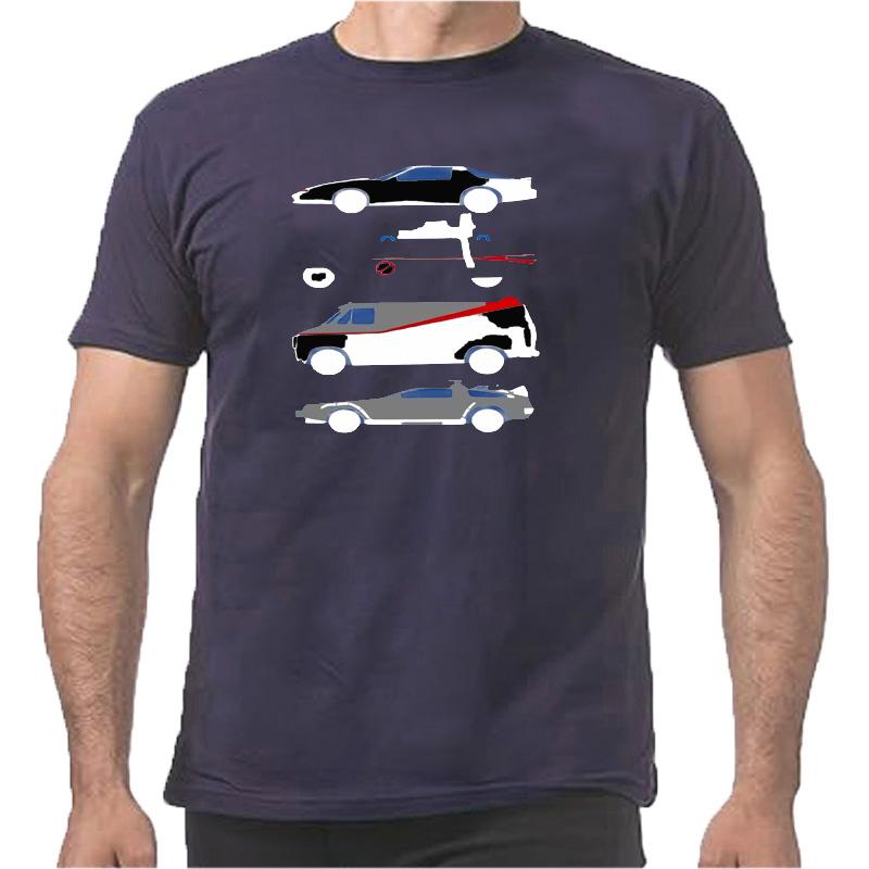 TShirt Unisexs Clothing Unisexs Knight Rider The Car Star anime clothes harajuku Unisexs tshirts Classic Tee Printed 100 Cotton Funny