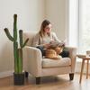 Indoor Artificial Plant 111 Cm Potted Cactus Artificial Tree For Home Office Living Room Bedroom Green