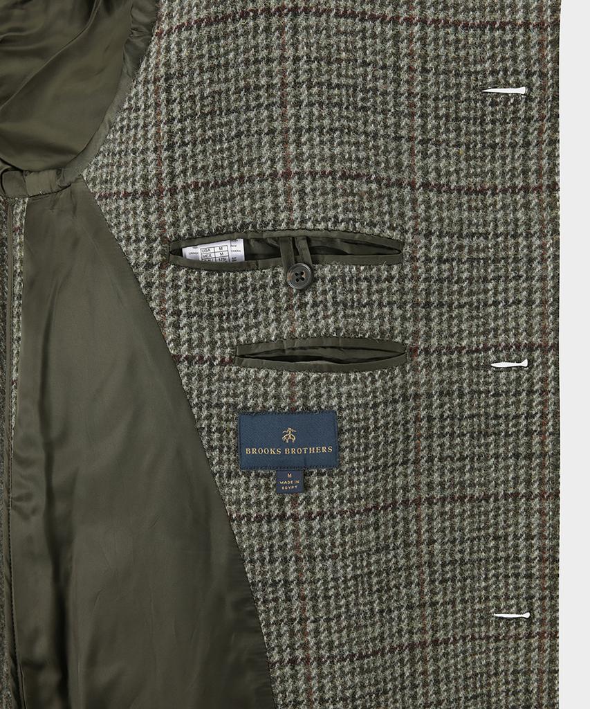 Brooks Brothers Balmacaan Coat (Olive) (Bbcsmf50044Ew)