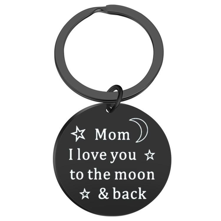 Прочный брелок из нержавеющей стали с надписью «Я люблю тебя, папа, мама», продуманный подарок для семьи и друзей