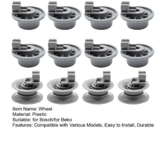 Колеса для посудомоечной машины, сверхмощные сменные пластиковые детали для посудомоечной машины, колесо нижней стойки для Bosch/Beko