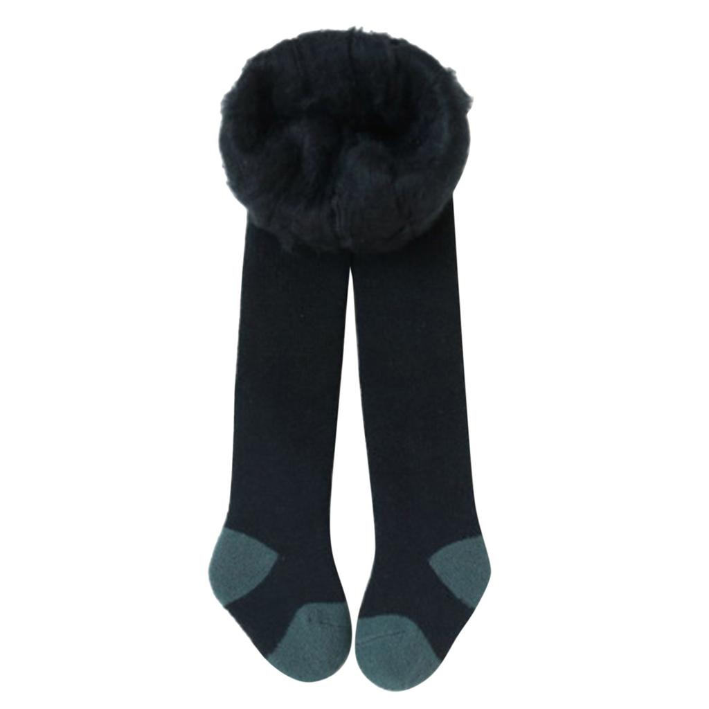 Зимние детские утолщенные теплые флисовые длинные штаны для девочек на подкладке, леггинсы