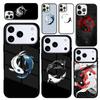 Чехол Case для iPhone 17 Air 16 Pro Max 15 Plus 11 13 Mini 14 12 Задняя крышка телефона Рыба Кои Инь Ян
