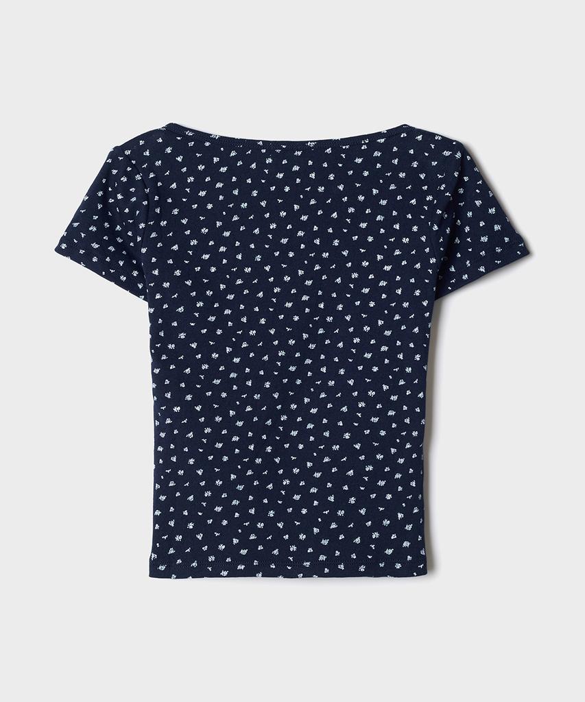 Цветочная футболка Henley с коротким рукавом Seupao_Sprpg24Gy0