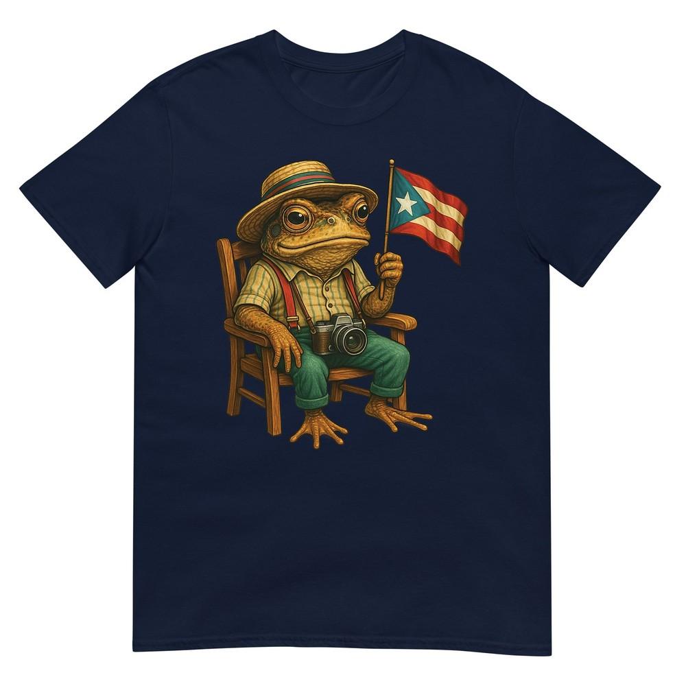 Funny Coqui Frog Puerto Rico Flag Taino Boricua Hispanic TShirt