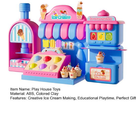 57 шт. набор цветного теста машина для приготовления мороженого игровой домик игрушки для детей возраст 45359