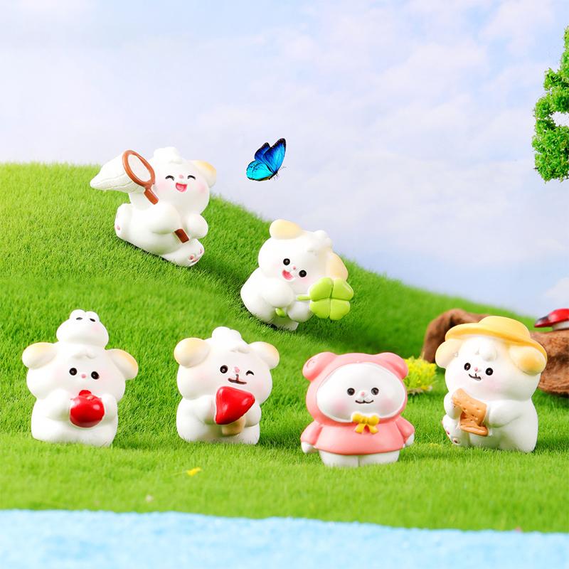 Миниатюры Фигурки Мультяшные Забавные Милые Собаки Микро Ландшафтные Украшения Творческие Мини DIY Украшения Для Дома Аксессуары Подарки