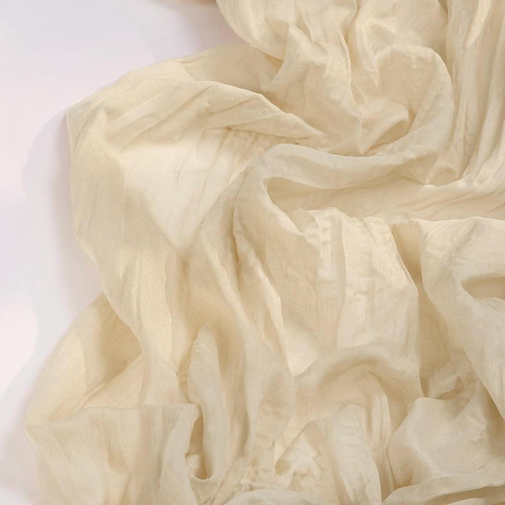 Скатерть-дорожка Bali Yarn Crepe для свадеб и мероприятий - Плиссированная марлевая полиэстеровая салфетка