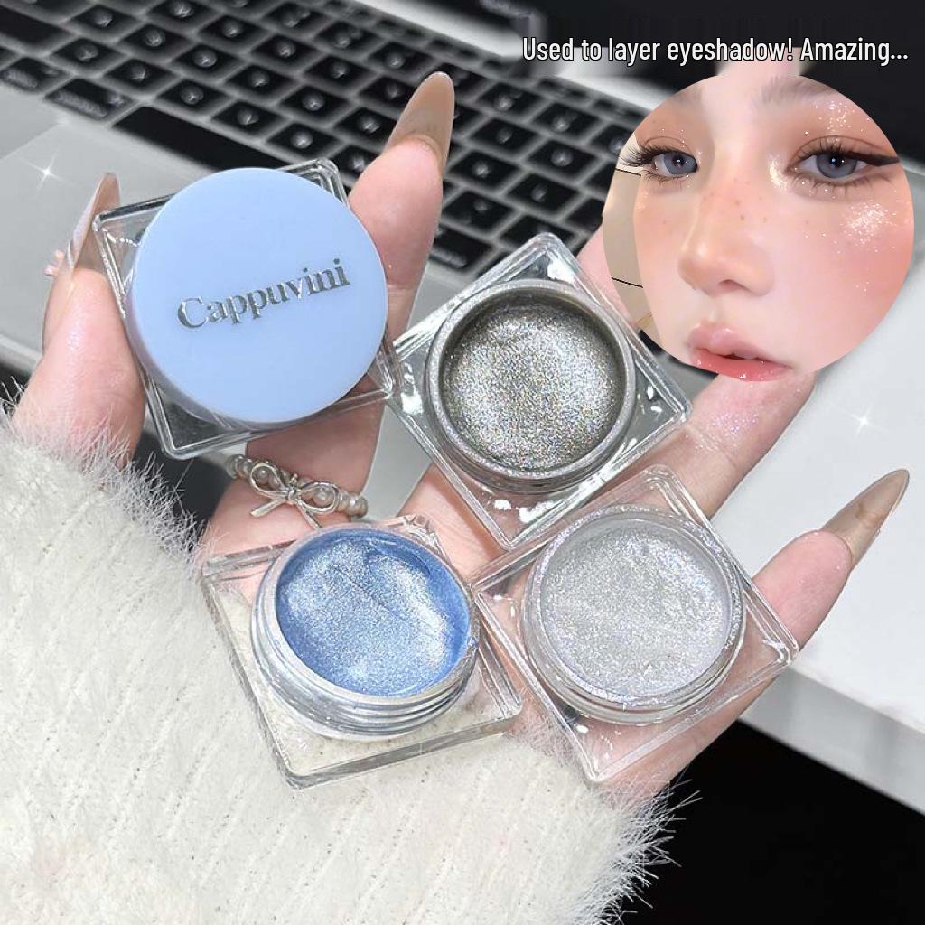 CAPPVINI Crushed Diamond Liquid Highlighter: Hydrating, Brightening, Flashy Eyeshadow and Highlight Makeup