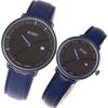 Soue Pair Watch A Basics Pair Watch Ladies Pair Couple 38mm X 30mm Leather Belt Leather Band Blue Black Dial [SOUE] Men's