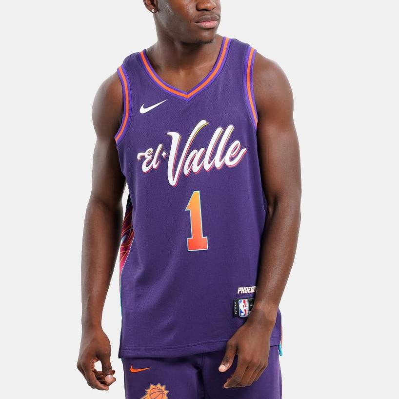 Nike Дэвин Букер Финикс Санз Городская форма 2023/24 Мужская Nike Dri-FIT НБА Свингмен Джерси DX8516-537