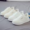 Autumn New White Shoes for Women, Versatile Casual Sports Shoes, Thick Soled Board Shoes