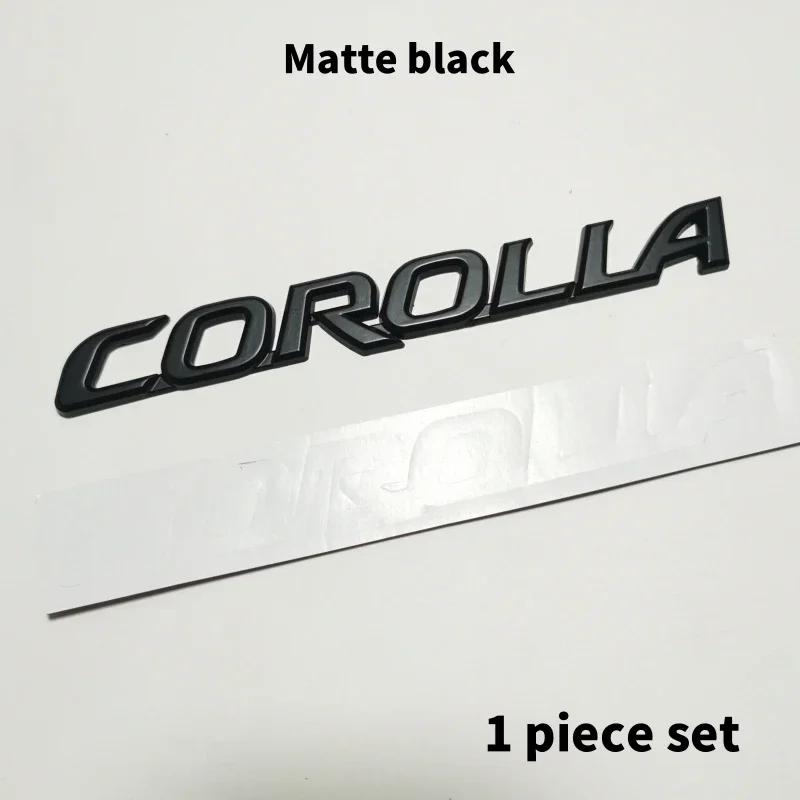 FAJC5 3D Metal Toyota Corolla Emblem Badge For Toyota Corolla Cross Rear Trunk logo Car Stickers Accessory