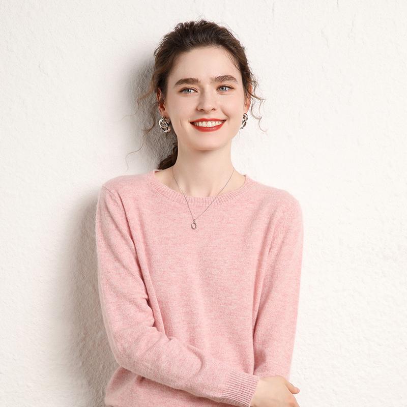 Женский кашемировый свитер Qinghe кашемир 100% кашемир, женский осенне-зимний кашемировый свитер, мягкий и теплый