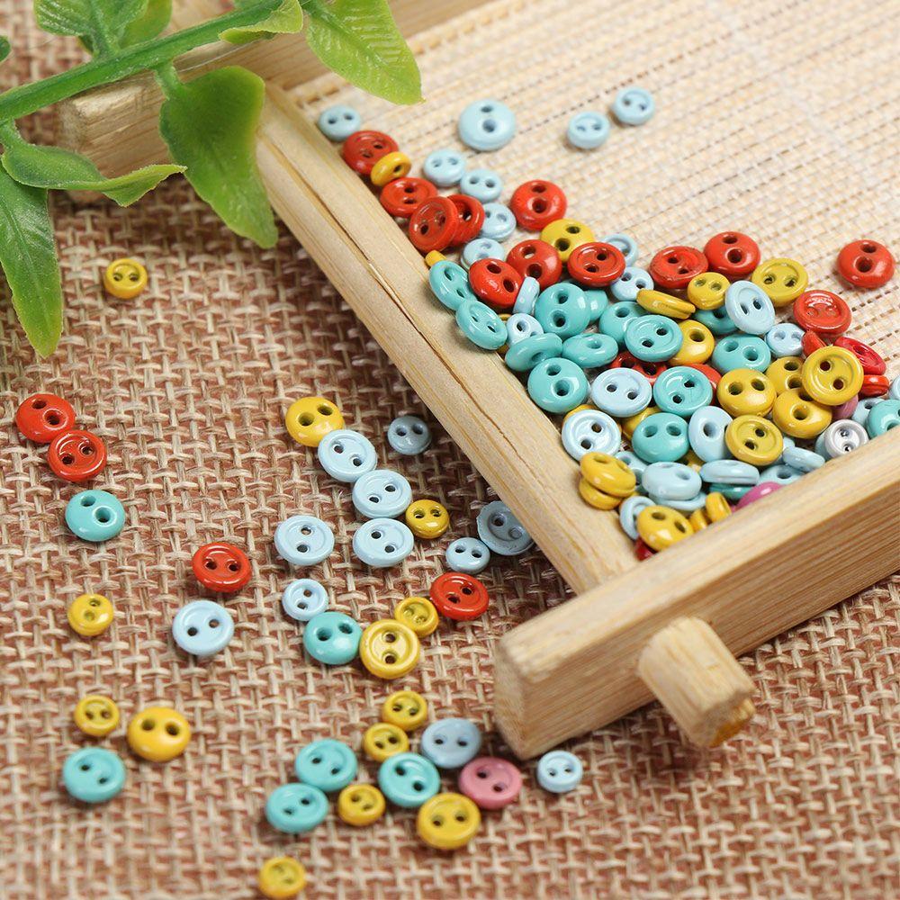 Clothing Buckles Multi-color Mini Doll Buttons Round Buckle DIY Sewing Accessories Metal Button
