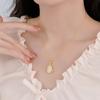 New Chinese gourd necklace women's fashion luxury high sense pendant light luxury niche collarbone chain