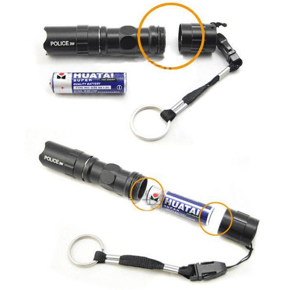Outdoor Keychain Handy Mini Waterproof Hiking Ultra 3W Torchlight LED Light Lamp Flashlight Torch