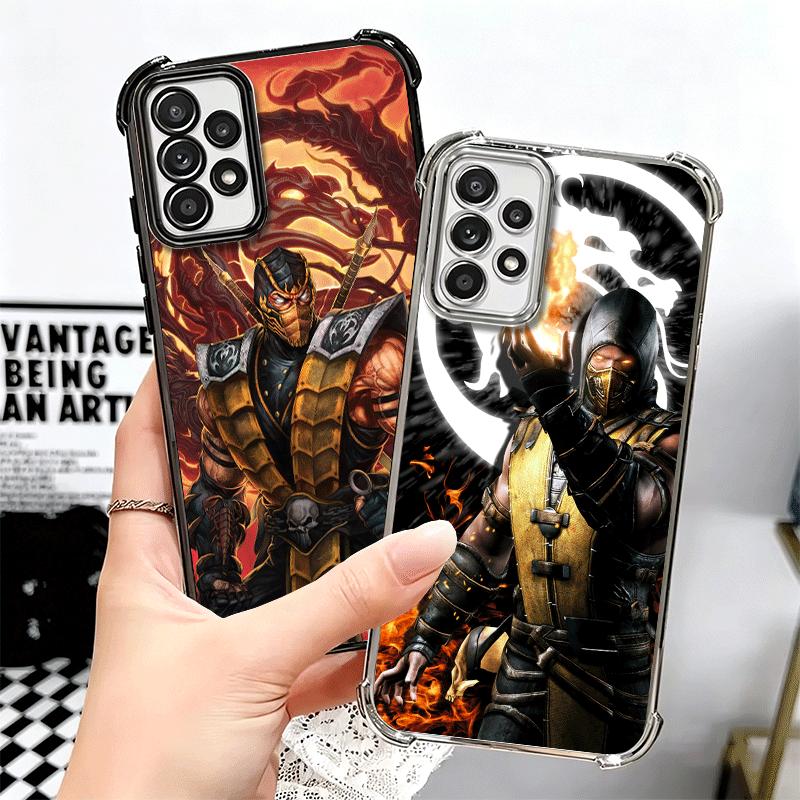 Mortal Kombat Game Plating Phone Case For Samsung A17 A07 A37 A57 A16 A56 A15 A55 A14 A54 A13 A53 A26 A36 A25 A35 A24 A34 A23 A3