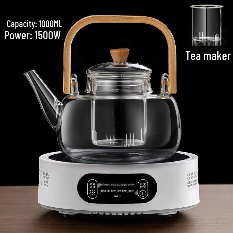 Mi Керамический 1500 Вт Мини Чайник и Индукционная Плита - Автоматический Подогрев, Компактный Дизайн для Дома